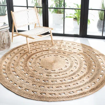 Safavieh Natural Fiber Hand Made Area Rug, Natural Bohemian Style Non-shedding In Neutral