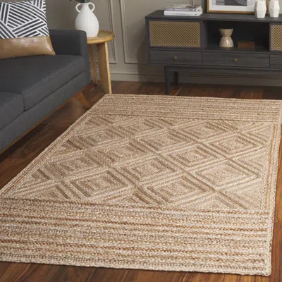 Safavieh Natural Fiber Hand Made Area Rug, Natural Bohemian Style Non-shedding In Neutral