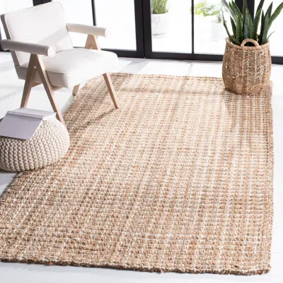 Safavieh Natural Fiber Hand Made Area Rug, Natural Contemporary Style Non-shedding In Nude
