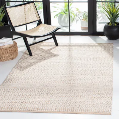 Safavieh Natural Fiber Hand Made Area Rug, Natural / Ivory Bohemian Style Non-shedding In Neutral