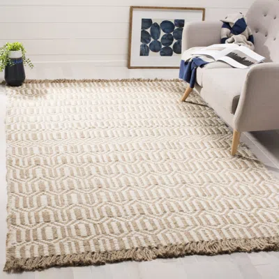 Safavieh Natural Fiber Hand Made Area Rug, Natural / Ivory Contemporary Style Non-shedding In Neutral
