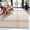 Safavieh Natural Fiber Hand Made Area Rug, Natural / Ivory Solid / Tonal Style Non-shedding In Brown
