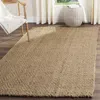Safavieh Natural Fiber Hand Made Area Rug, Natural / Natural Solid / Tonal Style Non-shedding In Brown