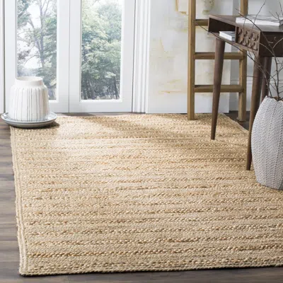Safavieh Natural Fiber Hand Made Area Rug, Natural Solid / Tonal Style Non-shedding In Neutral