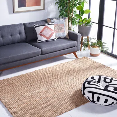 Safavieh Natural Fiber Hand Made Area Rug, Natural Solid / Tonal Style Non-shedding In Neutral