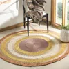 Safavieh Natural Fiber Hand Made Area Rug, Orange / Multi Bohemian Style Non-shedding In Multi