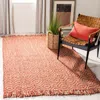 Safavieh Natural Fiber Hand Made Area Rug, Rust Bohemian Style Non-shedding In Orange