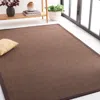 Safavieh Natural Fiber Machine Made Area Rug, Brown / Brown Solid / Tonal Style Easy Care In Brown