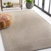Safavieh Natural Fiber Machine Made Area Rug, Grey Solid / Tonal Style Easy Care In Gray