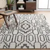 Safavieh Natural Fiber Machine Made Area Rug, Ivory / Black Bohemian Style Easy Care In White