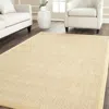 Safavieh Natural Fiber Machine Made Area Rug, Maize / Wheat Solid / Tonal Style Easy Care In Nude