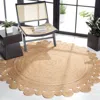 Safavieh Natural Fiber Machine Made Area Rug, Natural Bohemian Style Easy Care In Neutral
