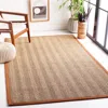 Safavieh Natural Fiber Machine Made Area Rug, Natural / Brown Solid / Tonal Style Easy Care In Brown