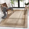 Safavieh Natural Fiber Machine Made Area Rug, Natural Country Floral Style Easy Care In Neutral