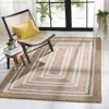 Safavieh Natural Fiber Machine Made Area Rug, Natural / Ivory Contemporary Style Easy Care In Brown