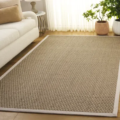 Safavieh Natural Fiber Machine Made Area Rug, Natural / Ivory Natural Fiber Style Easy Care In Brown