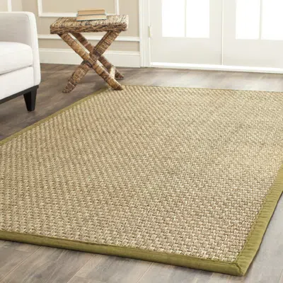 Safavieh Natural Fiber Machine Made Area Rug, Natural / Olive Natural Fiber Style Easy Care In Brown
