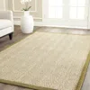 Safavieh Natural Fiber Machine Made Area Rug, Natural / Olive Solid / Tonal Style Easy Care In Neutral