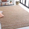 Safavieh Natural Fiber Machine Made Area Rug, Olive / Natural Bohemian Style Easy Care In Brown