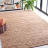 Safavieh Natural Fiber Machine Made Area Rug, Rust / Natural Bohemian Style Easy Care In Brown