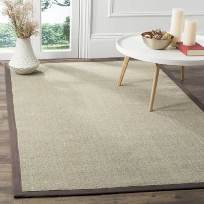 Safavieh Natural Fiber Machine Made Area Rug, Taupe / Light Brown Solid / Tonal Style Easy Care