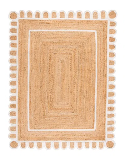Safavieh Natural Fiber Zinnia Hand Woven Rug In Brown