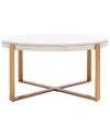 Safavieh Navya Round Coffee Table In White