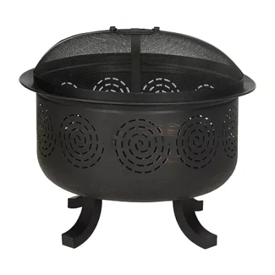 Safavieh Negril Fire Pit In Black