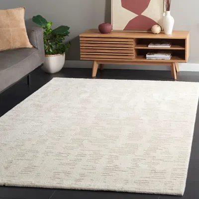 Safavieh Neptune Machine Made Area Rug, Ivory / Beige Contemporary Style Easy Care In Gray