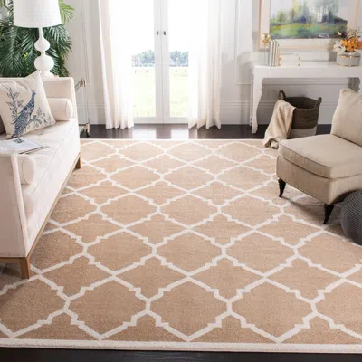 Safavieh Newport Machine Made Area Rug, Sand / Beige Moroccan Style Easy Care In Neutral