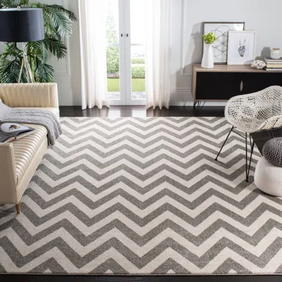 Safavieh Newport Machine Made Area Rug, Stone / Cream Contemporary Style Easy Care In Gray
