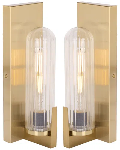 Safavieh Nicola 4in Wall Sconce In Gold