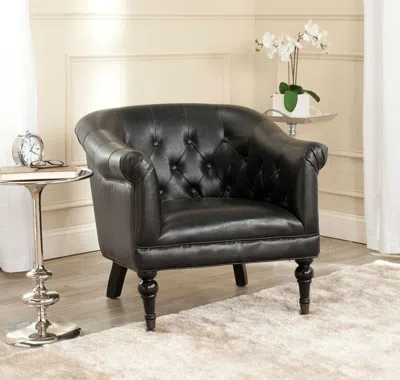 Safavieh Nicolas Tufted Club Chair In Black