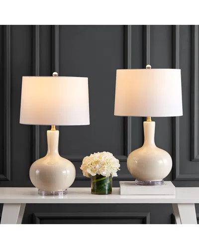 Safavieh Nilla Table Lamp (set Of 2) In Neutral