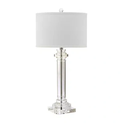 Safavieh Nina Column Crystal Table Lamp In White