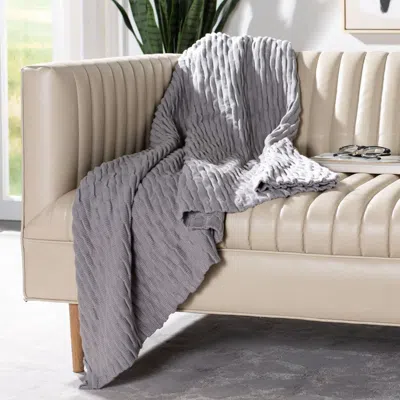 Safavieh Noela Knit Throw In Blue