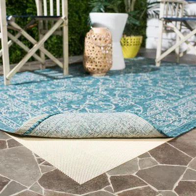 Safavieh Non-slip Indoor Outdoor Rug Pad In Blue