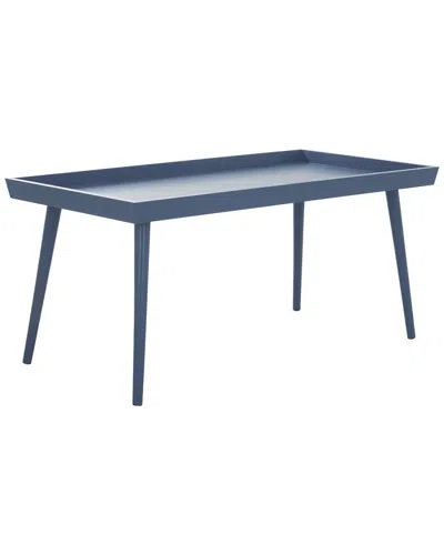 Safavieh Nonie Coffee Table With Tray In Blue