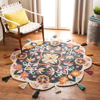 Safavieh Novelty Hand Made Area Rug, Blue / Pink Bohemian Style Non-shedding In Multi
