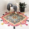 Safavieh Novelty Hand Made Area Rug, Pink / Purple Bohemian Style Non-shedding In Multi
