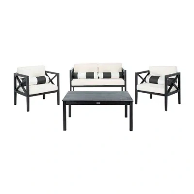 Safavieh Nunzio 11-pc. Conversation Set Cushioned In Black