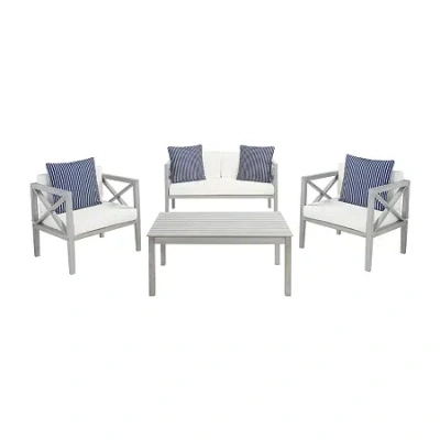 Safavieh Nunzio 11-pc. Conversation Set Cushioned In Gray