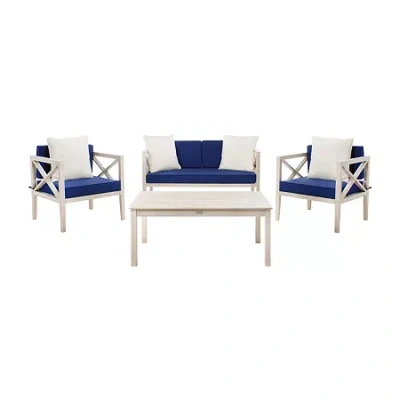 Safavieh Nunzio 11-pc. Conversation Set Cushioned In White