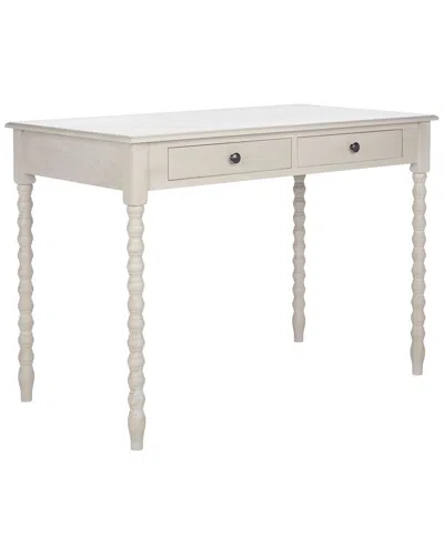 Safavieh O' Mara 2 Drawer Desk In Taupe