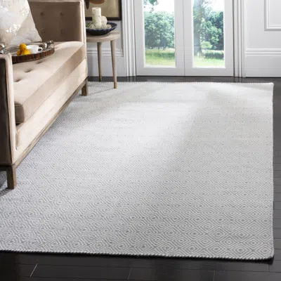 Safavieh Oasis Machine Made Area Rug, Silver / Ivory Contemporary Style Easy Care In White