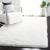 Safavieh Ocean Shag Hand Made Area Rug, Ivory Shag / Flokati Style Non-shedding In White