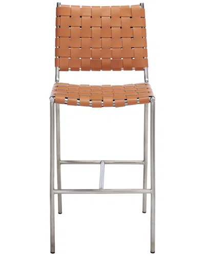 Safavieh Olenna Woven Counter Stool In Brown