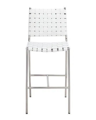 Safavieh Olenna Woven Counter Stool In White
