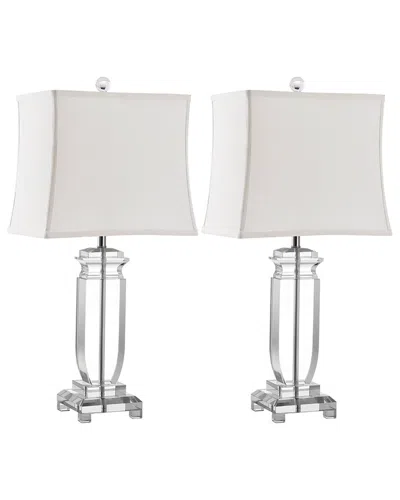 Safavieh Olympia 24in Crystal Table Lamp In White
