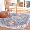 Safavieh Olympia Machine Made Area Rug, Blue / Ivory Traditional Style Easy Care In Multi